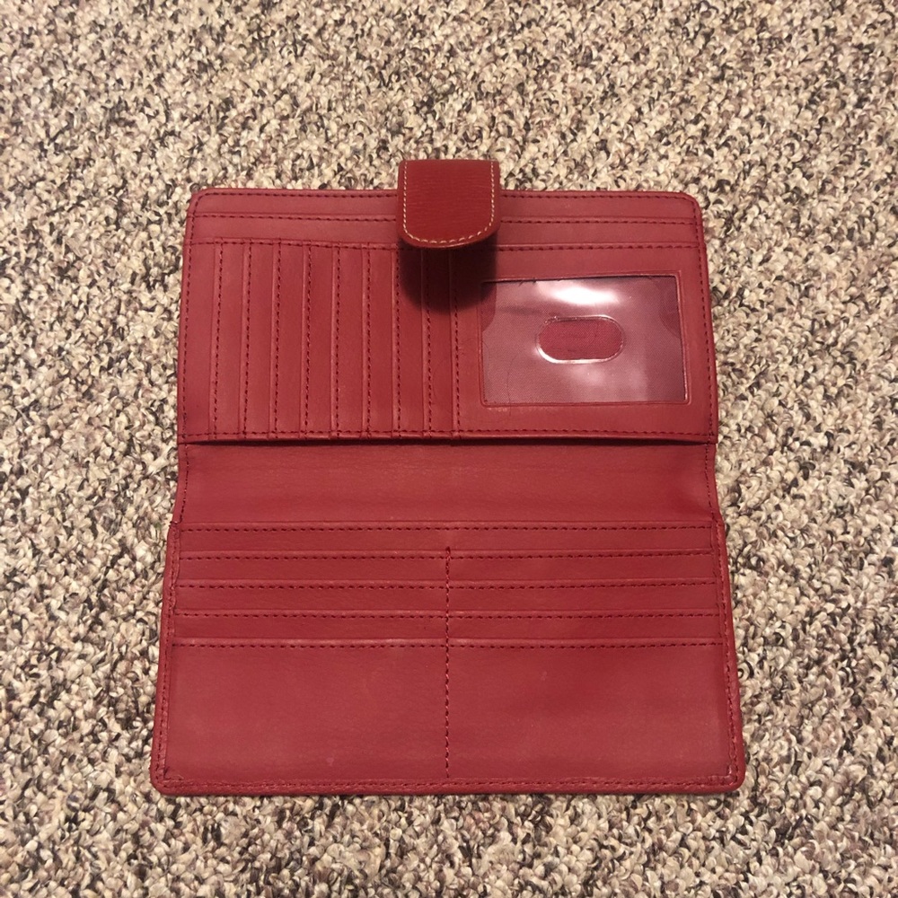 Red Leather Wallet - Picture 2 of 5
